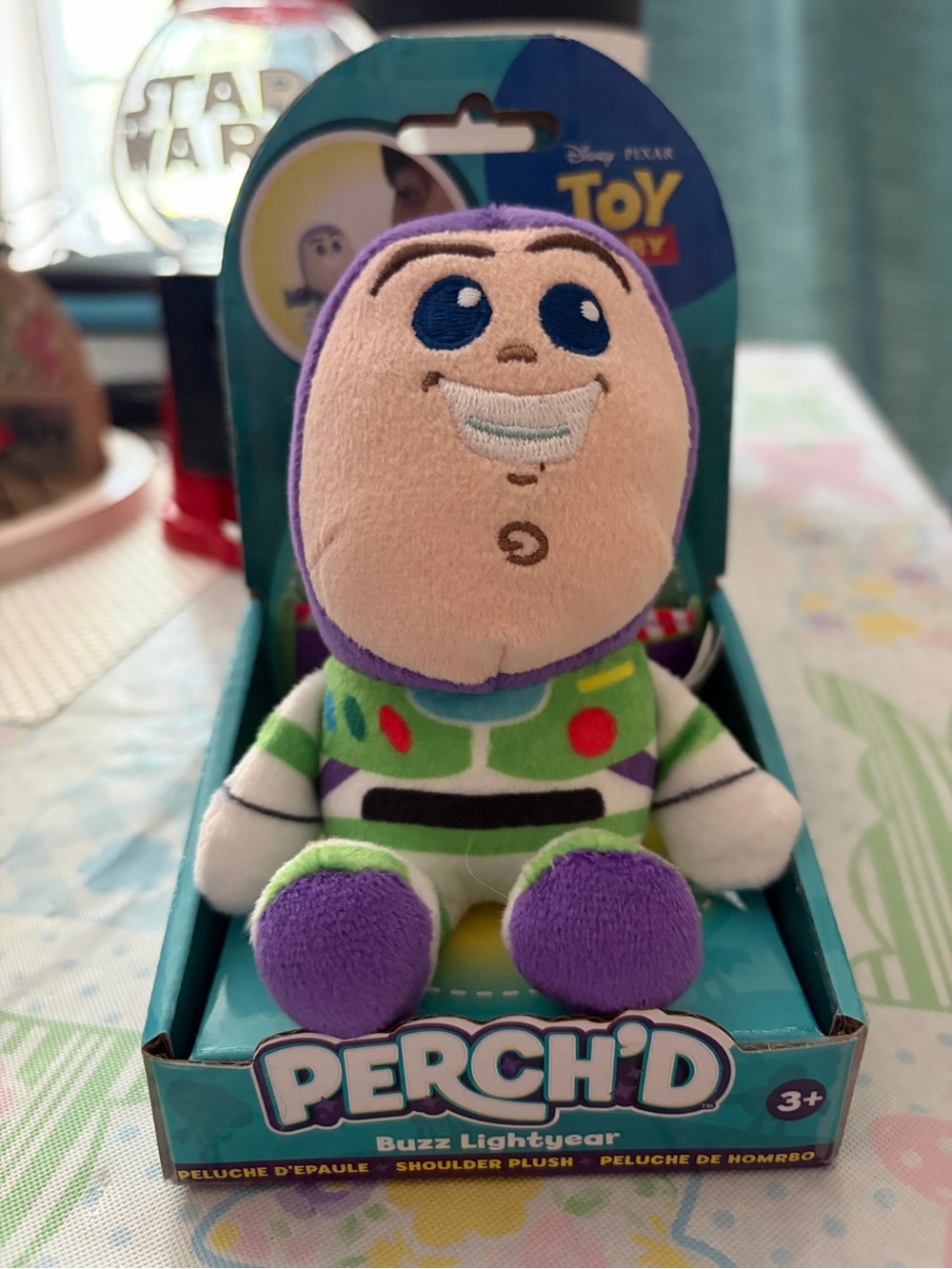 Disney Toystory Buzz Lightyear perch’d Plush - Green & Purple